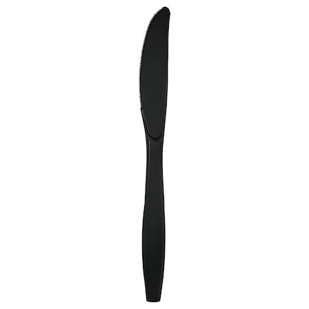 Touch Of Color Black Plastic Knives, 7.5", 288PK 010576